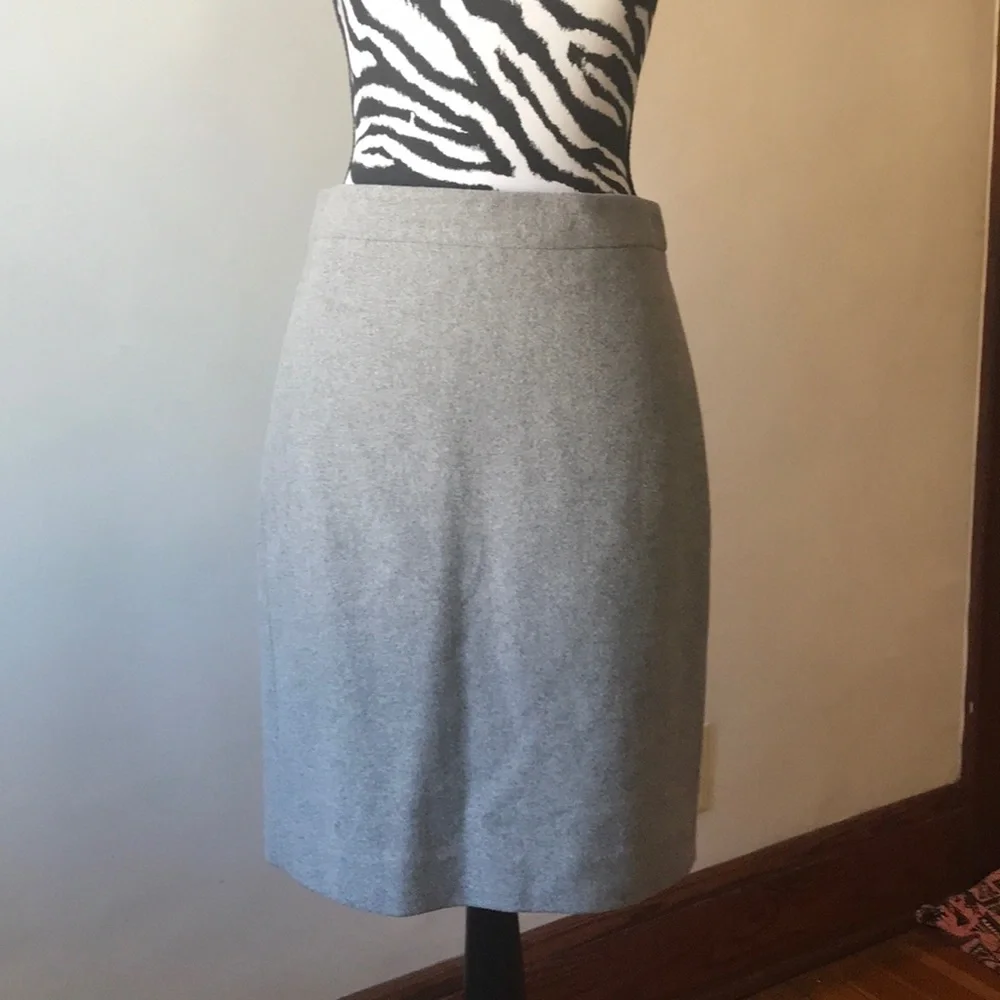 J. Crew gray pencil skirt size 2